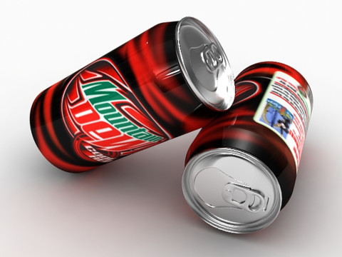 Mountain Dew Can 3D Modell