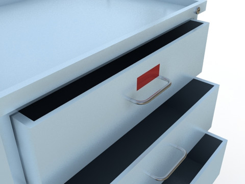 Medical Supply Cart 3D Model