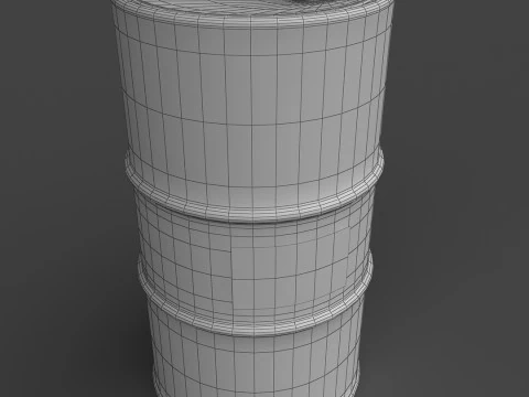 Oil Barrel 3D Model