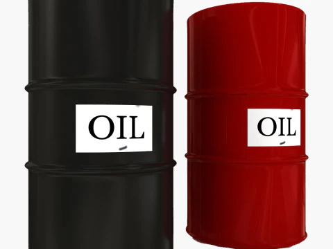 Oil Barrel 3D Model