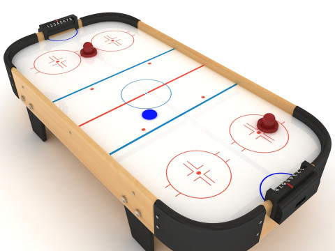 Small Air Hockey Table 3D Модель