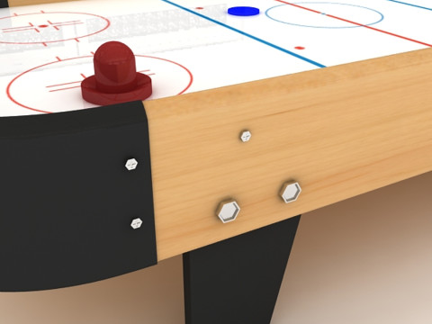 Small Air Hockey Table 3D Модель