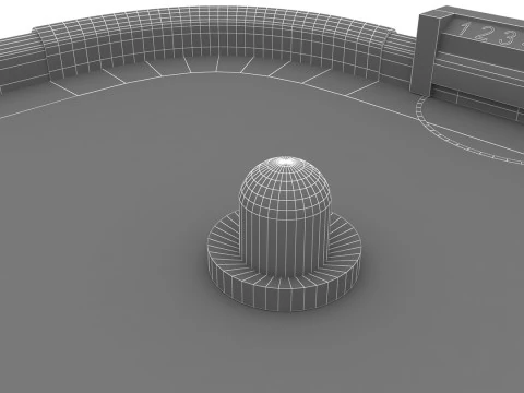 Small Air Hockey Table 3D Model