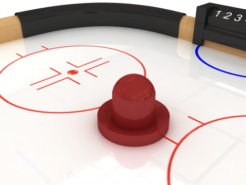 Small Air Hockey Table 3D Модель