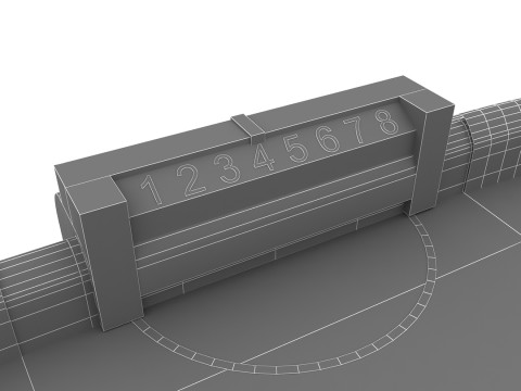 Small Air Hockey Table 3D Модель