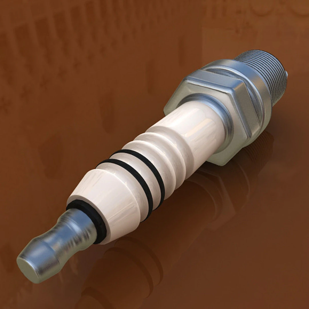 Spark Plug 3D Model .c4d .max .obj .3ds .fbx .stl .blend 