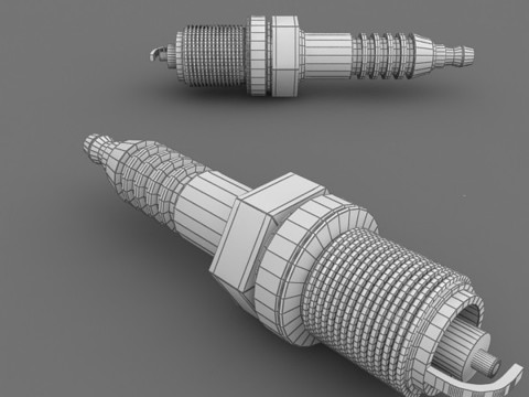 Spark Plug 3Dモデル