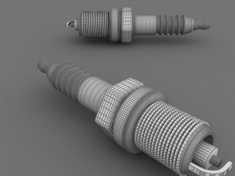 Spark Plug 3Dモデル