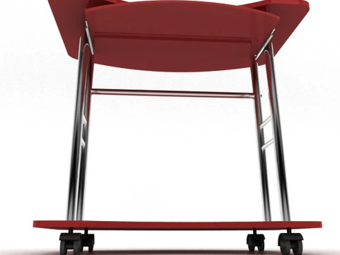 Mesa de computador de fibra Modelo 3D