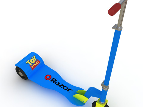Toy Scooter Model 3D