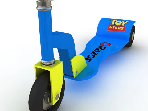 Toy Scooter 3D Model