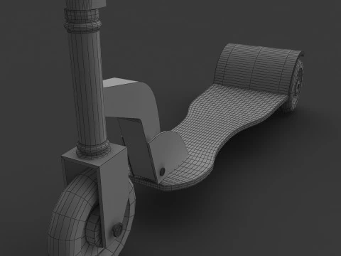 Toy Scooter 3D Model