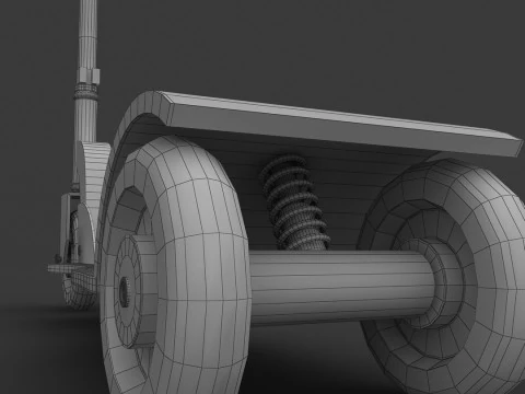 Toy Scooter 3D Model