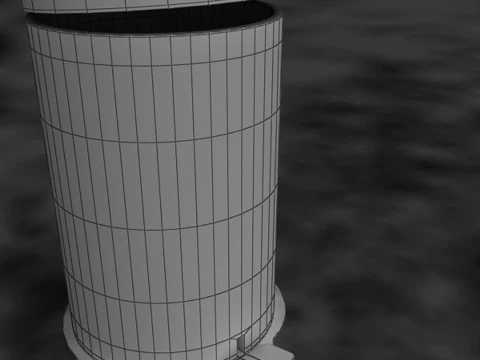 Cesto de lixo Modelo 3D