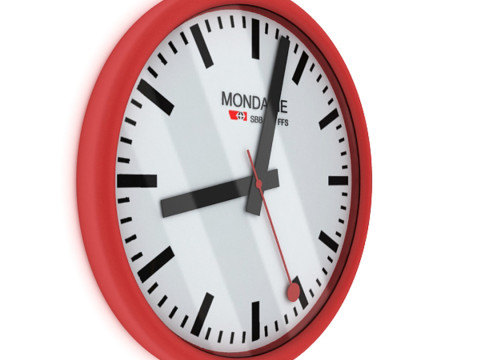Simple Wall Clock 3D मॉडल