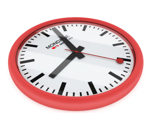 Simple Wall Clock 3D मॉडल