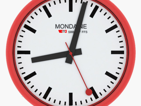Simple Wall Clock 3D मॉडल