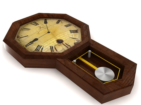 Historical clock Model 3D