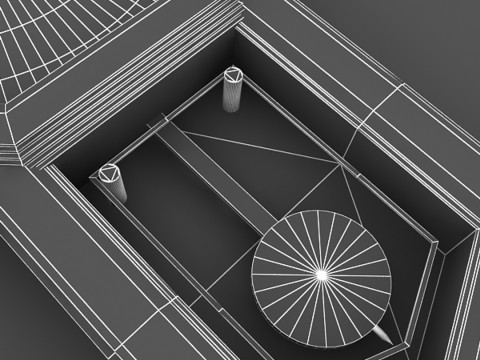 Historical clock Model 3D