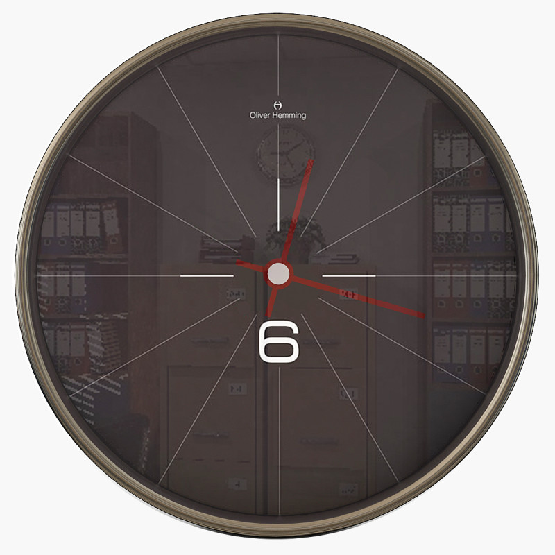 Black Wall Clock Model 3D .c4d .max .obj .3ds .fbx .stl .blend