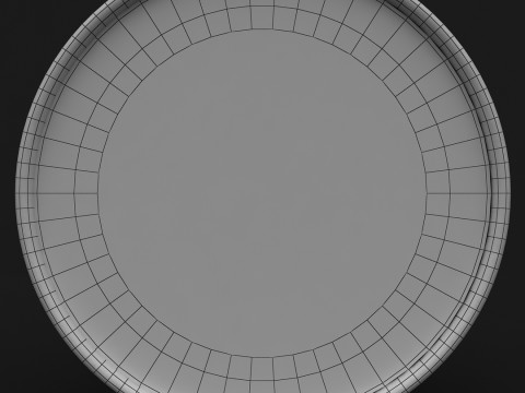 Black Wall Clock Model 3D