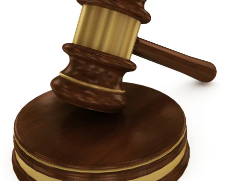 Wooden Gavel 3D Model