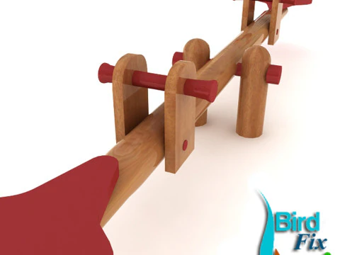 Balan&ccedil;o de madeira Modelo 3D