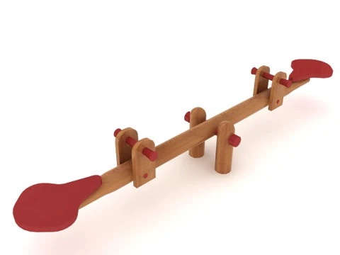 Wooden Swing 3D Model