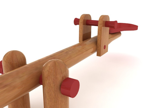Wooden Swing 3Dモデル
