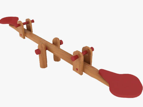 Wooden Swing 3D Model
