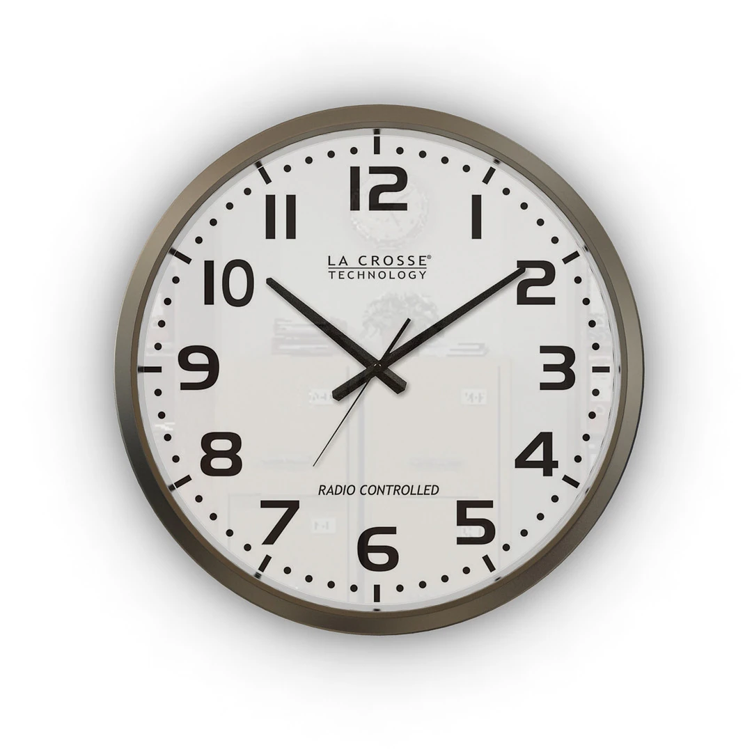 Silver Wall Clock 3D Model .c4d .max .obj .3ds .fbx .stl .blend 