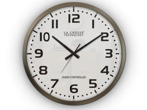 Silver Wall Clock 3D Model