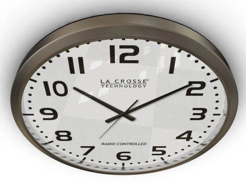 Silver Wall Clock 3D Model