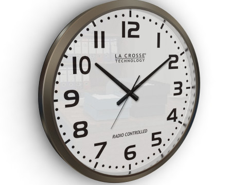 Silver Wall Clock Modèle 3D
