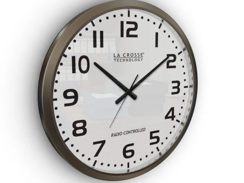 Silver Wall Clock 3D Model