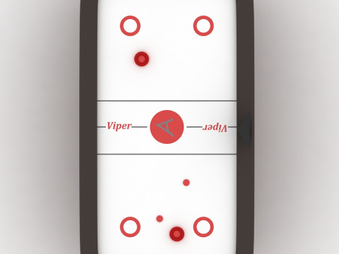 Air hockey table 3D Model