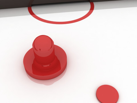 Air hockey table 3D Model