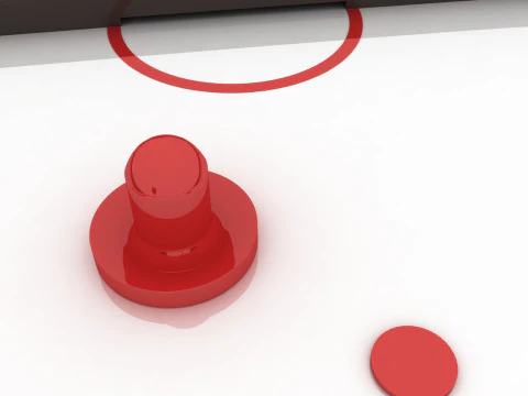 Air hockey table 3D Model