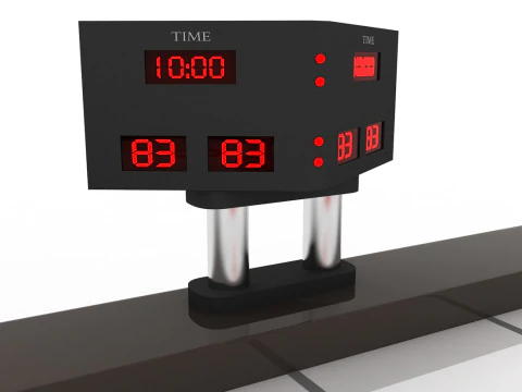 Air hockey table 3D Model