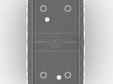 Air hockey table 3D Model