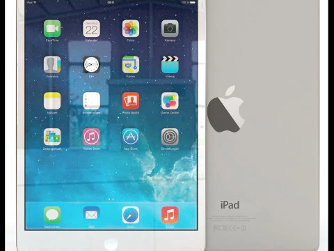 Apple iPad mini 2 perak Model 3D