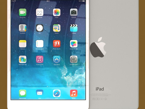 Apple iPad mini 2 silver 3D Model