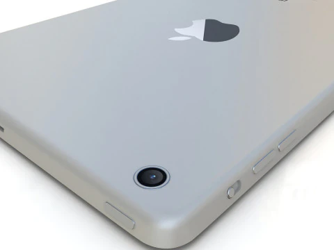 Apple iPad mini 2 シルバー 3Dモデル