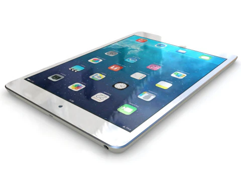 Apple iPad mini 2 シルバー 3Dモデル