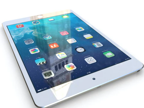 Apple iPad mini 2 シルバー 3Dモデル