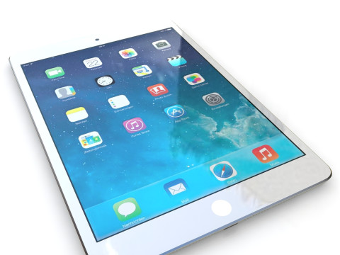 Apple iPad mini 2 silver 3D Model