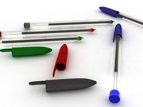 Ballpoint Pen 3D 모델