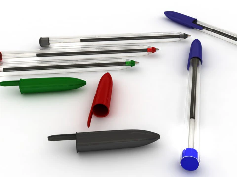 Ballpoint Pen 3D Model