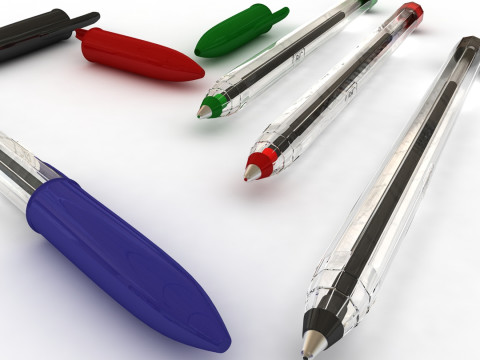 Ballpoint Pen 3Dモデル