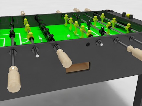 Foosball table 3Dモデル